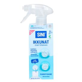 Puhdistusainetabletti Sini Ikkunat Starttipakkaus Merenraikas