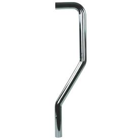 Lattiaputki S-malli kromattu 150 x 610 mm