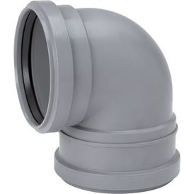 WC-muhvikulma Uponor 110 x 88,5°, Harmaa