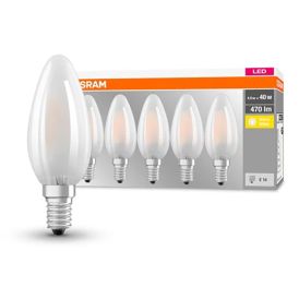 Led-Lamppu Osram Base CLB40 4W 2700K GL FR E14 5KPL