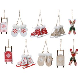Joulukoriste lumihiutalekuvio 8 cm lajitelma
