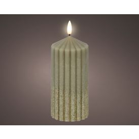 LED-kynttilä 15 cm vihreä