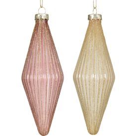 Joulukoriste lasiornamentti 14,5 cm lajitelma