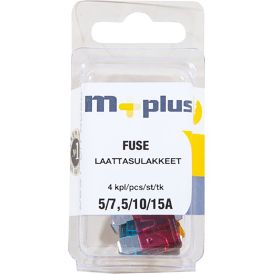 Laattasulakelajitelma M+ 5/7,5/10/15 A