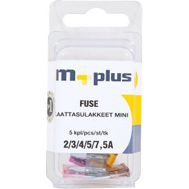 Laattasulakelajitelma mini M+ 2/3/4/5/7,5 A