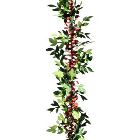 Visteriapunos 90 mm x 2 m vihreä-punainen