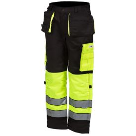 Työhousut riipputaskuilla Lk.1 kelta/musta 4132