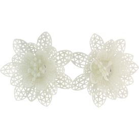 Filigraanikukka 10 cm 2 kpl valkoinen