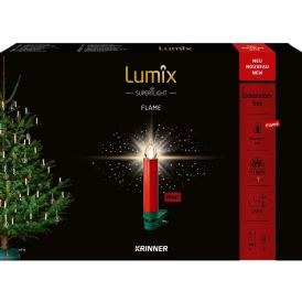 Langaton Kuusenkynttilä Krinner Lumix SuperLight Flame punainen 6 kpl