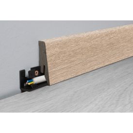 Jalkalista Logoclic K58C Element Flex Tammi Santia 18 x 58 x 2600 mm