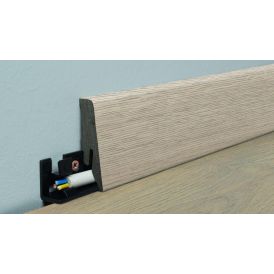 Jalkalista Logoclic Marea Oak 18 x 58 x 2600 mm