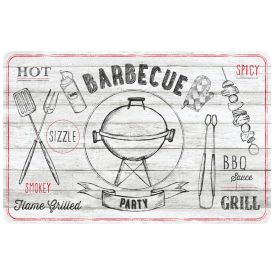 Tabletti Rio Barbecue 44 x 29 cm Valkoinen