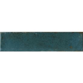 Seinälaatta Bayker Raku Blu Oriente 6 x 25 cm