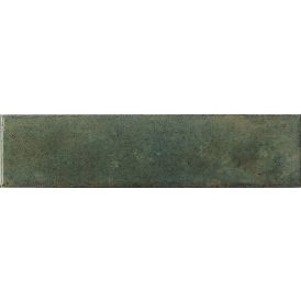 Seinälaatta Bayker Raku Verde Oliva 6 x 25 cm
