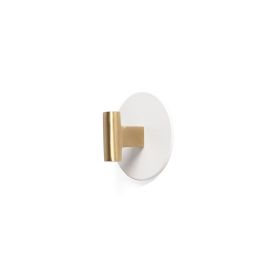 Koukku REI valkoinen messinki/teräs 60 mm