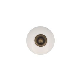 Nuppi REI valkoinen posliini 31 mm