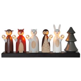Kynttelikkö Eglo Forest Friends 5-os