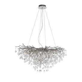 Riippuvalaisin Paul Neuhaus Icicle Hopea Ø 100 cm