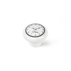 Nuppi REI valkoinen/musta posliini 40 mm