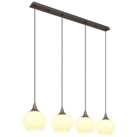 Riippuvalaisin Globo Maxy 4-os kahvi/opaalilasi 100 cm