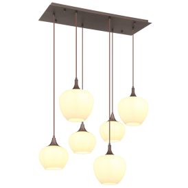 Riippuvalaisin Globo Maxy 6-os kahvi/opaalilasi 86 cm