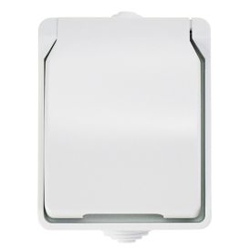 Pistorasia Harju Lumi 1-os. IP44 Valkoinen 65 x 76 mm