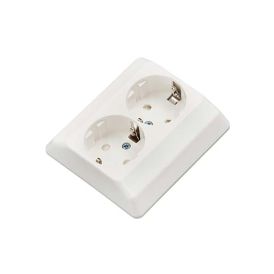 Pistorasia Harju 2-os. IP20 Valkoinen 87 x 90 mm