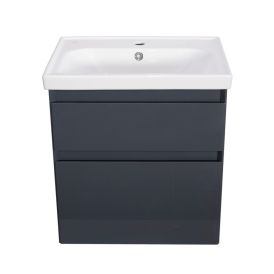 Allaskaappi Aqua Rodos Elite Grafiitinharmaa 60 cm