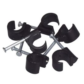 Naulakiinnike Harju musta 8-12 mm 25 kpl/pkt