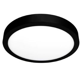 LED-paneelivalaisin Harju musta Ø 21,5 x 1,95 cm