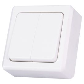 Kytkin Harju 5 kruunu valkoinen 75 x 85 mm IP21