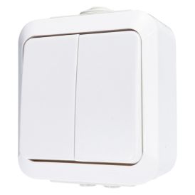 Kytkin Nordic 5 kruunu valkoinen 66 x 76 mm IP44