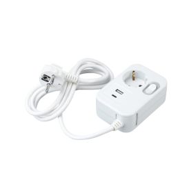 Jatkojohto Harju 1-os USB-A/USB-C valkoinen 1,4 m