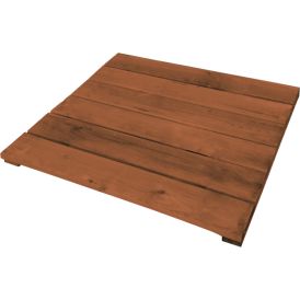 Puulaatta 80 x 80 cm ruskea