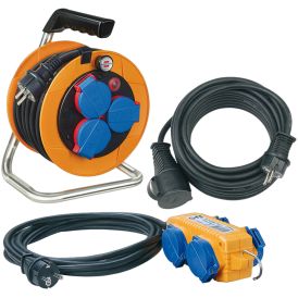 Kaapelikela + jatkojohtosetti Brennenstuhl Power Pack IP44