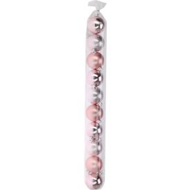 Joulupallolajitelma 5 cm 10 kpl pinkki