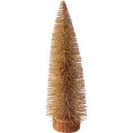 Joulukuusi 35 cm kultainen