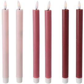 LED-kruunukynttilä 25 cm 2 kpl lajitelma