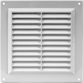Tuuletusritilä Europlast Valkoinen 150 x 150 mm