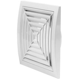 Tuuletusritilä, säädettävä Europlast 190 x 190 Ø 125 mm