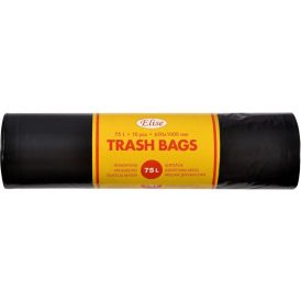 Jätesäkki McLean 75 l 10 kpl Musta