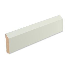 Peitelista/jalkalista 4 kpl Siparila VIIVA 20 x 90 x 3600 mm puhdas valkoinen
