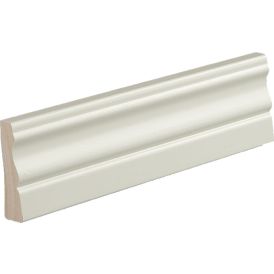 Peitelista/jalkalista 5 kpl Siparila KUMPU 15 x 56 x 3600 mm puhdas valkoinen