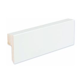 Jalkalista johtouralla 4 kpl Siparila KIILLE 20 x 70 x 3600 mm puhdas valkoinen