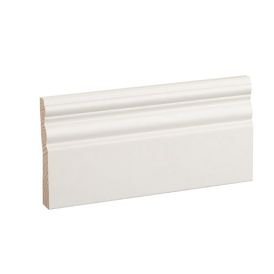 Peitelista/jalkalista 5 kpl Siparila KUMPU 15 x 92 x 3600 mm puhdas valkoinen