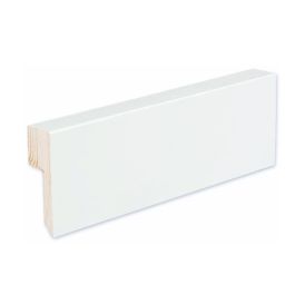 Jalkalista johtouralla 4 kpl Siparila KIILLE 20 x 90 x 3600 mm puhdas valkoinen