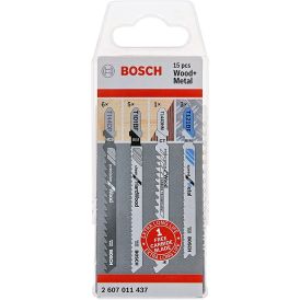 Pistosahanteräsarja Bosch Wood+Metal 15-os.