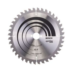 Pyörösahanterä Bosch Optiline Wood 250 x 3,2/2,2 x 30 mm T40