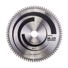 Pyörösahanterä Bosch Multi Material 250 x 3,2/2,5 x 30 mm T80