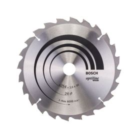 Pyörösahanterä Bosch Optiline Wood 254 x 2,0 x 30 mm T24